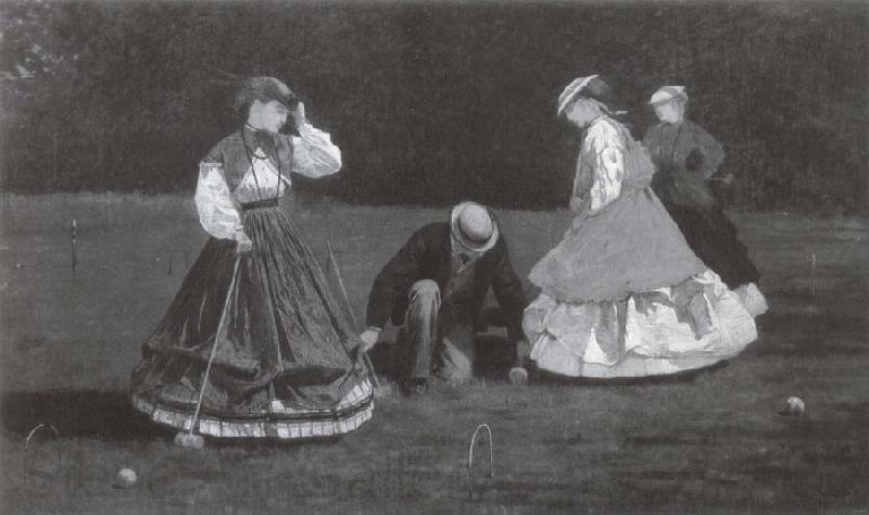 Winslow Homer Das Krocketspiel Spain oil painting art